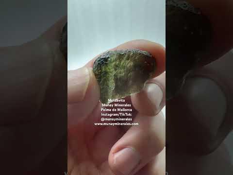 Moldavita tektita impactita Moldavite - Munay Minerales Palma de Mallorca Spain 