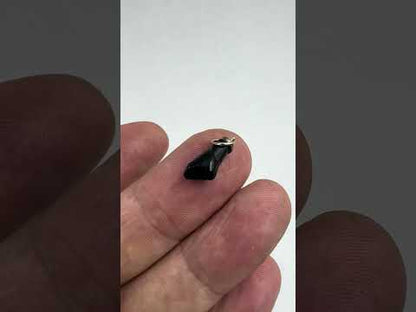 Azabache puño figa colgante plata de ley