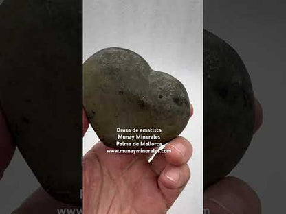 Drusa de amatista corazón