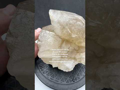 Elestial Citrine cluster Natural Citrine 4.8 kg. with black tourmaline