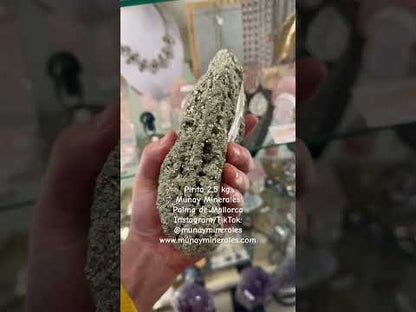 Sparkling pyrite 2.5 kg. Munay Minerals Mallorca