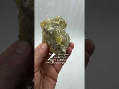 Fluorita cúbica grupo Munay Minerales Mallorca