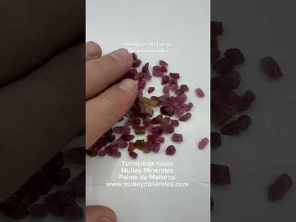 Turmalina rosa rubelita lote Munay Minerales Mallorca