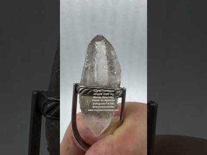 Colgante de cuarzo Himalaya plata de ley