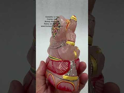 Ganesha 1,1 kg. cuarzo rosa