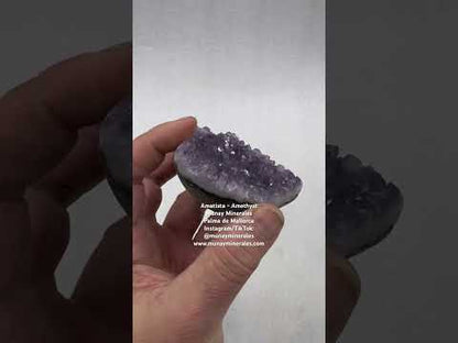 Drusa de amatista corazón