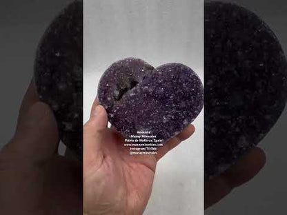 Drusa de amatista corazón