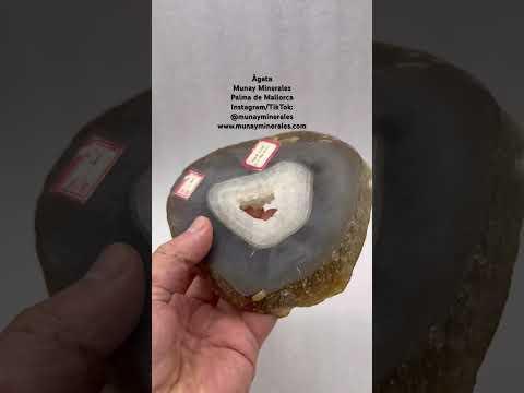 Ágata rodaja porta bolígrafo PRECIO REMATE! - Munay Minerales Palma de Mallorca Spain 