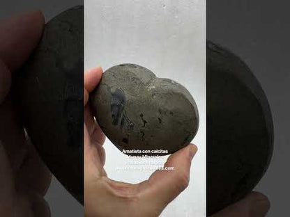 Drusa de amatista corazón Munay Minerales Mallorca