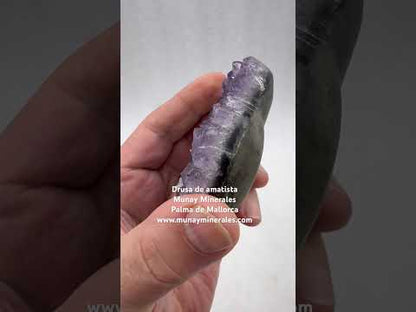 Drusa de amatista corazón