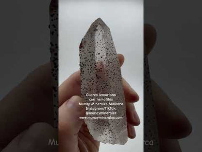 Lemurian Master Quartz with Hematite