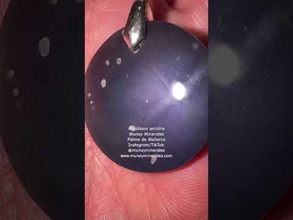 Obsidiana arcoíris colgante
