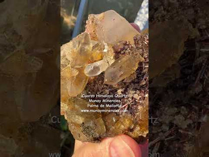 Cuarzo Himalaya con rutilo rojo sagenita Pakistán