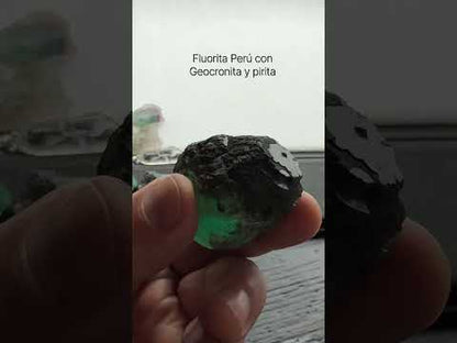 Fluorita del Perú con geocronita y pirita
