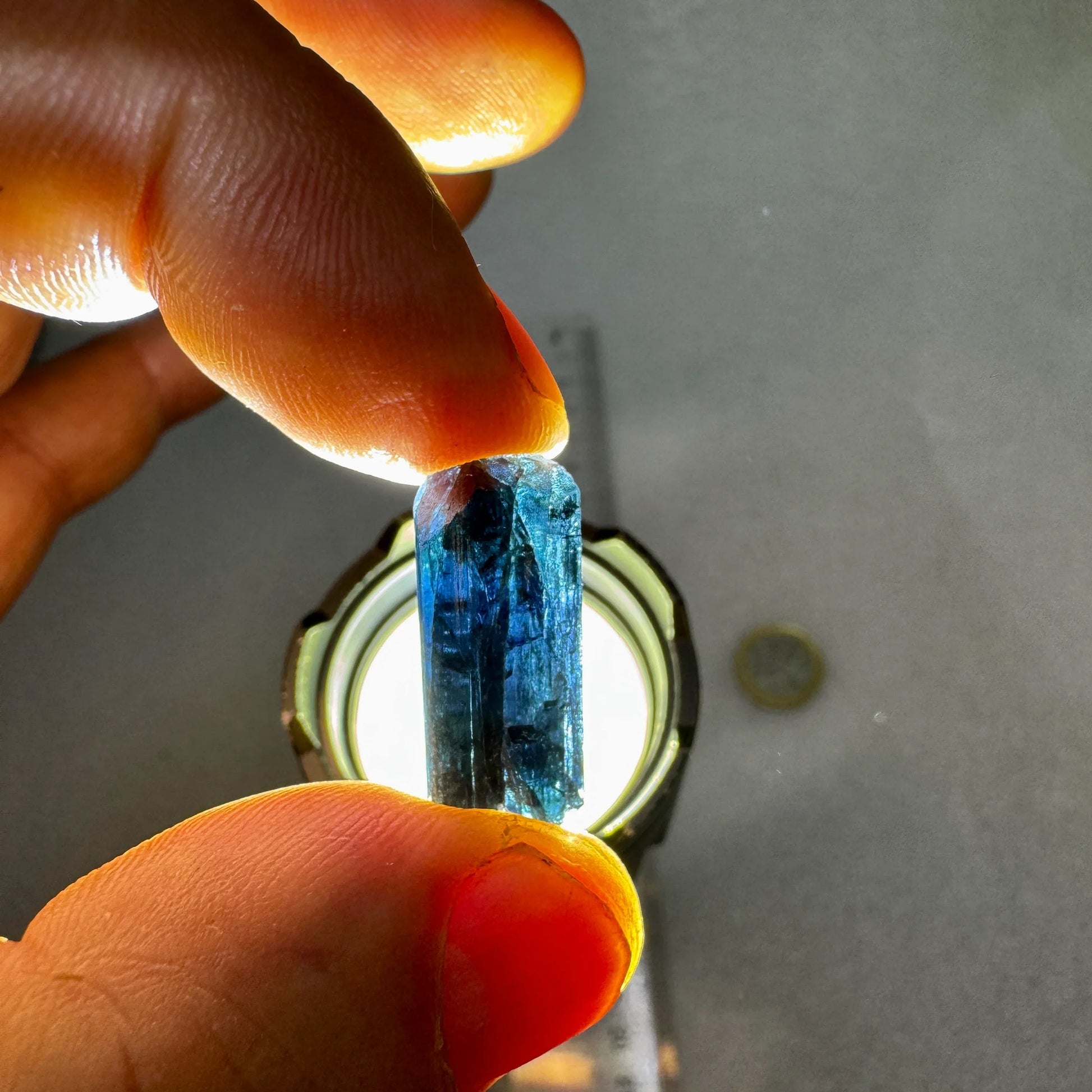 Turmalina azul indicolita indigolita - MUNAY MINERALES MALLORCA
